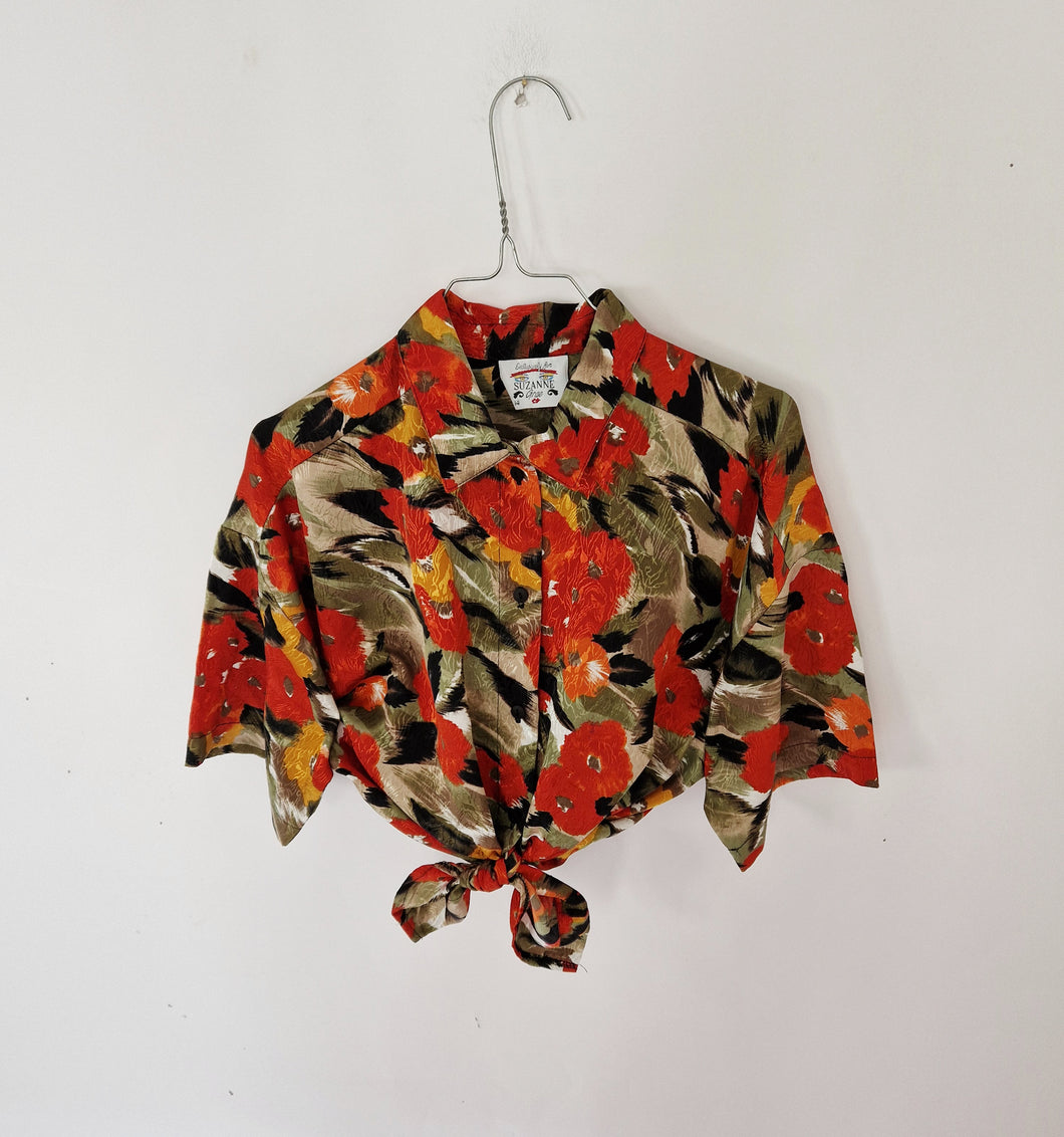 Print blouse (L)