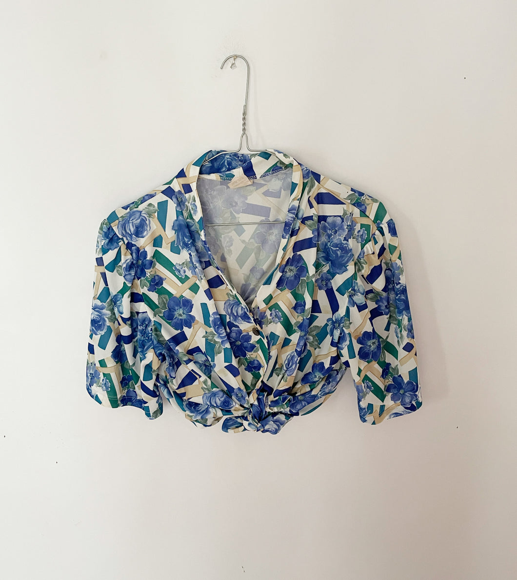 Floral print blouse (S/M)