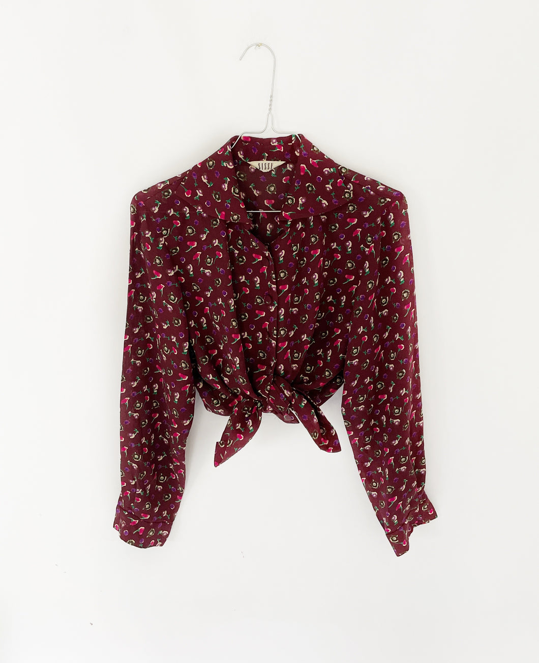 Floral print blouse (S)