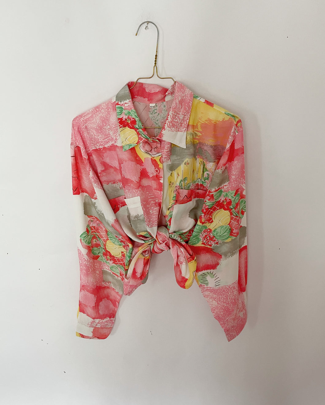 Print blouse (M)